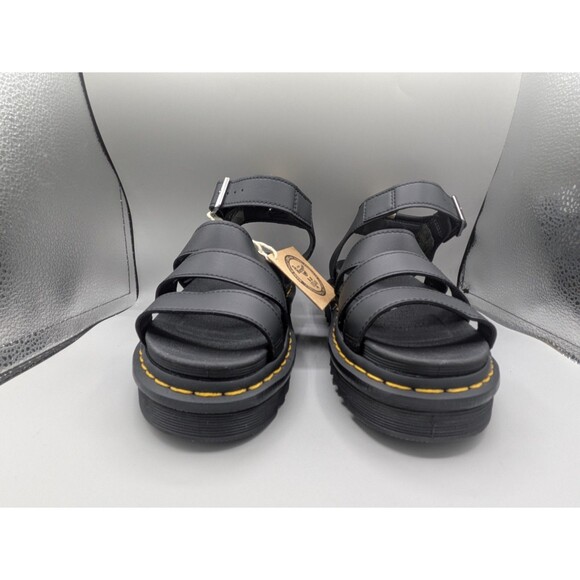 Dr Martens Blaire Hydro Leather Strap Sandal Women’s Size 7 Black - Picture 4 of 12